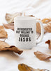 Introverted but Willing to Discuss Jesus Mug